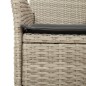 vidaXL 5-tlg. Garten-Essgruppe mit Kissen Hellgrau Poly Rattan Glas vidaXL 5-tlg. Garten-Essgruppe mit Kissen Hellgrau Poly Rattan Glas