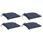 vidaXL Stuhlkissen 4 Stk. Marineblau 40x40x7 cm Oxford-Gewebe