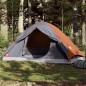 vidaXL Kuppel-Campingzelt 4 Personen Grau und Orange Wasserdicht vidaXL Kuppel-Campingzelt 4 Personen Grau und Orange Wasserdicht