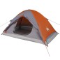 vidaXL Kuppel-Campingzelt 4 Personen Grau und Orange Wasserdicht vidaXL Kuppel-Campingzelt 4 Personen Grau und Orange Wasserdicht
