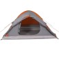 vidaXL Kuppel-Campingzelt 4 Personen Grau und Orange Wasserdicht vidaXL Kuppel-Campingzelt 4 Personen Grau und Orange Wasserdicht