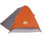 vidaXL Kuppel-Campingzelt 4 Personen Grau und Orange Wasserdicht vidaXL Kuppel-Campingzelt 4 Personen Grau und Orange Wasserdicht