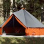 vidaXL Tipi-Familienzelt 12 Personen Grau und Orange Wasserdicht vidaXL Tipi-Familienzelt 12 Personen Grau und Orange Wasserdicht