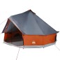vidaXL Tipi-Familienzelt 12 Personen Grau und Orange Wasserdicht vidaXL Tipi-Familienzelt 12 Personen Grau und Orange Wasserdicht