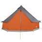 vidaXL Tipi-Familienzelt 12 Personen Grau und Orange Wasserdicht vidaXL Tipi-Familienzelt 12 Personen Grau und Orange Wasserdicht