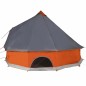 vidaXL Tipi-Familienzelt 12 Personen Grau und Orange Wasserdicht vidaXL Tipi-Familienzelt 12 Personen Grau und Orange Wasserdicht