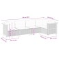 vidaXL 5-tlg. Garten-Sofagarnitur mit Kissen Grau Poly Rattan vidaXL 5-tlg. Garten-Sofagarnitur mit Kissen Grau Poly Rattan