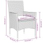 vidaXL 9-tlg. Garten-Essgruppe mit Kissen Braun Poly Rattan Glas vidaXL 9-tlg. Garten-Essgruppe mit Kissen Braun Poly Rattan Glas
