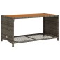 vidaXL 4-tlg. Garten-Sofagarnitur mit Kissen Grau Poly Rattan vidaXL 4-tlg. Garten-Sofagarnitur mit Kissen Grau Poly Rattan