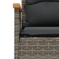vidaXL 4-tlg. Garten-Sofagarnitur mit Kissen Grau Poly Rattan vidaXL 4-tlg. Garten-Sofagarnitur mit Kissen Grau Poly Rattan