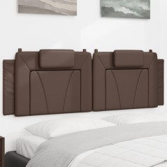 vidaXL Kopfteil-Kissen Braun 160 cm Kunstleder