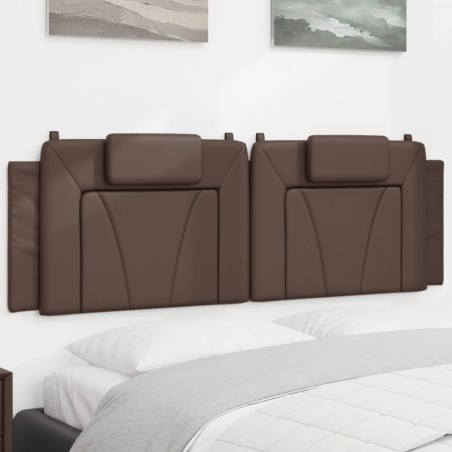 vidaXL Kopfteil-Kissen Braun 160 cm Kunstleder