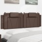 vidaXL Kopfteil-Kissen Braun 160 cm Kunstleder
