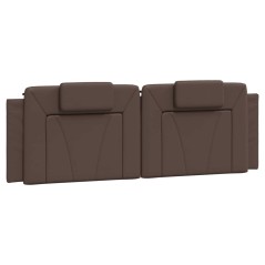 vidaXL Kopfteil-Kissen Braun 160 cm Kunstleder