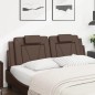 vidaXL Kopfteil-Kissen Braun 160 cm Kunstleder