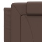 vidaXL Kopfteil-Kissen Braun 160 cm Kunstleder