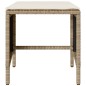 vidaXL 4-tlg. Garten-Sofagarnitur mit Kissen Beige Poly Rattan vidaXL 4-tlg. Garten-Sofagarnitur mit Kissen Beige Poly Rattan
