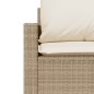 vidaXL 4-tlg. Garten-Sofagarnitur mit Kissen Beige Poly Rattan vidaXL 4-tlg. Garten-Sofagarnitur mit Kissen Beige Poly Rattan