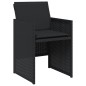 vidaXL 13-tlg. Garten-Essgruppe mit Kissen Schwarz Poly Rattan vidaXL 13-tlg. Garten-Essgruppe mit Kissen Schwarz Poly Rattan