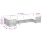 vidaXL 7-tlg. Garten-Sofagarnitur mit Kissen Schwarz Poly Rattan vidaXL 7-tlg. Garten-Sofagarnitur mit Kissen Schwarz Poly Rattan