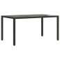 vidaXL 7-tlg. Garten-Essgruppe mit Kissen Schwarz Poly Rattan Glas vidaXL 7-tlg. Garten-Essgruppe mit Kissen Schwarz Poly Rattan Glas