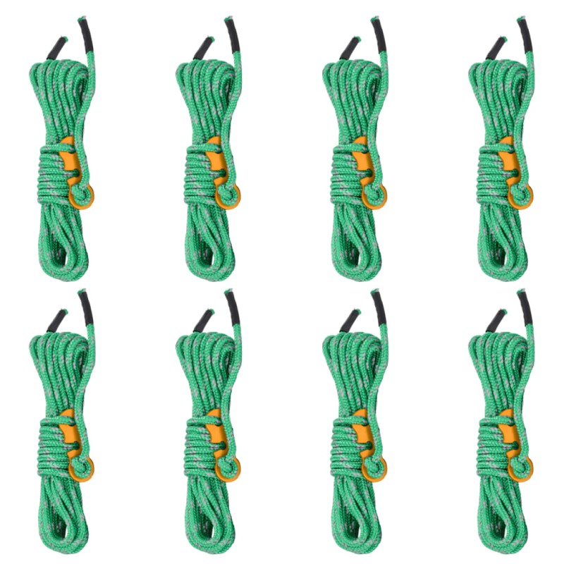 vidaXL Zeltleinen mit Seilspannern 8 Stk. Reflektierend 4 m 4 mm vidaXL Zeltleinen mit Seilspannern 8 Stk. Reflektierend 4 m 4 mm