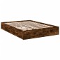 vidaXL Bettgestell mit Schubladen Räuchereiche 160x200cm Holzwerkstoff vidaXL Bettgestell mit Schubladen Räuchereiche 160x200cm Holzwerkstoff