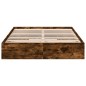 vidaXL Bettgestell mit Schubladen Räuchereiche 160x200cm Holzwerkstoff vidaXL Bettgestell mit Schubladen Räuchereiche 160x200cm Holzwerkstoff