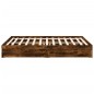 vidaXL Bettgestell mit Schubladen Räuchereiche 160x200cm Holzwerkstoff vidaXL Bettgestell mit Schubladen Räuchereiche 160x200cm Holzwerkstoff