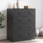 vidaXL Sideboard Schwarz 67x39x83 cm Stahl vidaXL Sideboard Schwarz 67x39x83 cm Stahl