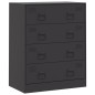 vidaXL Sideboard Schwarz 67x39x83 cm Stahl vidaXL Sideboard Schwarz 67x39x83 cm Stahl