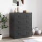 vidaXL Sideboard Schwarz 67x39x83 cm Stahl vidaXL Sideboard Schwarz 67x39x83 cm Stahl