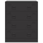 vidaXL Sideboard Schwarz 67x39x83 cm Stahl vidaXL Sideboard Schwarz 67x39x83 cm Stahl