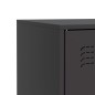 vidaXL Sideboard Schwarz 67x39x83 cm Stahl vidaXL Sideboard Schwarz 67x39x83 cm Stahl