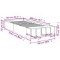 vidaXL Bettgestell Betongrau 90x200 cm Holzwerkstoff vidaXL Bettgestell Betongrau 90x200 cm Holzwerkstoff