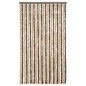 vidaXL Fliegenvorhang Dunkelbraun und Beige 100x220 cm Chenille vidaXL Fliegenvorhang Dunkelbraun und Beige 100x220 cm Chenille