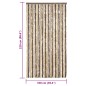 vidaXL Fliegenvorhang Dunkelbraun und Beige 100x220 cm Chenille vidaXL Fliegenvorhang Dunkelbraun und Beige 100x220 cm Chenille