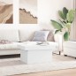 vidaXL Couchtisch Weiß 80x55x40 cm Holzwerkstoff vidaXL Couchtisch Weiß 80x55x40 cm Holzwerkstoff