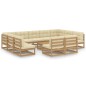 12-tlg. Garten-Lounge-Set Kissen Honigbraun Kiefer Massivholz 12-tlg. Garten-Lounge-Set Kissen Honigbraun Kiefer Massivholz