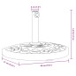 vidaXL Sonnenschirmständer für Ø38/48 mm Mast 9 kg Halbrund vidaXL Sonnenschirmständer für Ø38/48 mm Mast 9 kg Halbrund