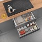 Metaltex Gewürzregale mit 4 Ablagen X-Pand 2 Stk. Schwarz Metaltex Gewürzregale mit 4 Ablagen X-Pand 2 Stk. Schwarz