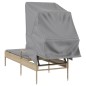 vidaXL Sonnenliege mit Dach Beige Poly Rattan vidaXL Sonnenliege mit Dach Beige Poly Rattan
