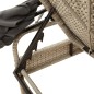vidaXL Sonnenliege mit Dach Hellgrau Poly Rattan vidaXL Sonnenliege mit Dach Hellgrau Poly Rattan