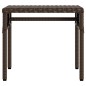 vidaXL Sonnenliege mit Dach und Tisch Braun Poly Rattan vidaXL Sonnenliege mit Dach und Tisch Braun Poly Rattan