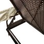 vidaXL Sonnenliege mit Dach und Tisch Braun Poly Rattan vidaXL Sonnenliege mit Dach und Tisch Braun Poly Rattan