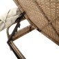 vidaXL Sonnenliege mit Dach und Tisch Beige Poly Rattan vidaXL Sonnenliege mit Dach und Tisch Beige Poly Rattan