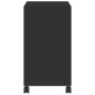 vidaXL Beistelltisch mit Rollen Schwarz 50x30x55 cm Holzwerkstoff vidaXL Beistelltisch mit Rollen Schwarz 50x30x55 cm Holzwerkstoff