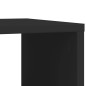 vidaXL Beistelltisch mit Rollen Schwarz 50x30x55 cm Holzwerkstoff vidaXL Beistelltisch mit Rollen Schwarz 50x30x55 cm Holzwerkstoff