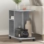 vidaXL Beistelltisch mit Rollen Betongrau 50x30x55 cm Holzwerkstoff vidaXL Beistelltisch mit Rollen Betongrau 50x30x55 cm Holzwerkstoff