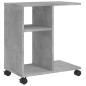 vidaXL Beistelltisch mit Rollen Betongrau 50x30x55 cm Holzwerkstoff vidaXL Beistelltisch mit Rollen Betongrau 50x30x55 cm Holzwerkstoff